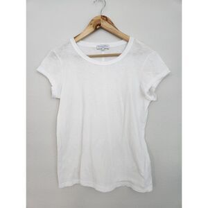 Michael Stars White Scoop Neck Short Sleeve Tee | Size M